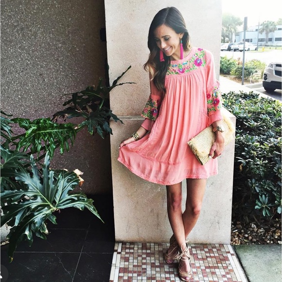 Rahi Cali Embroidered Dress - Picture 1 of 7